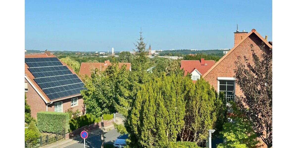 Blick von der Küche oder Wohnzimmer Einliegerwohnung