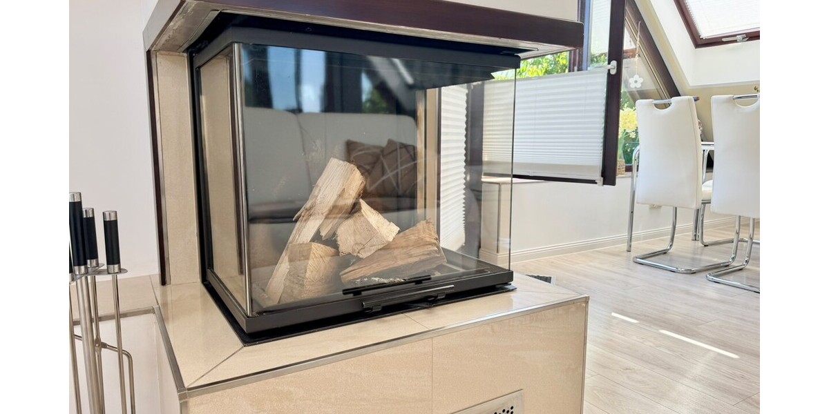 Kamin im Wintergarten
